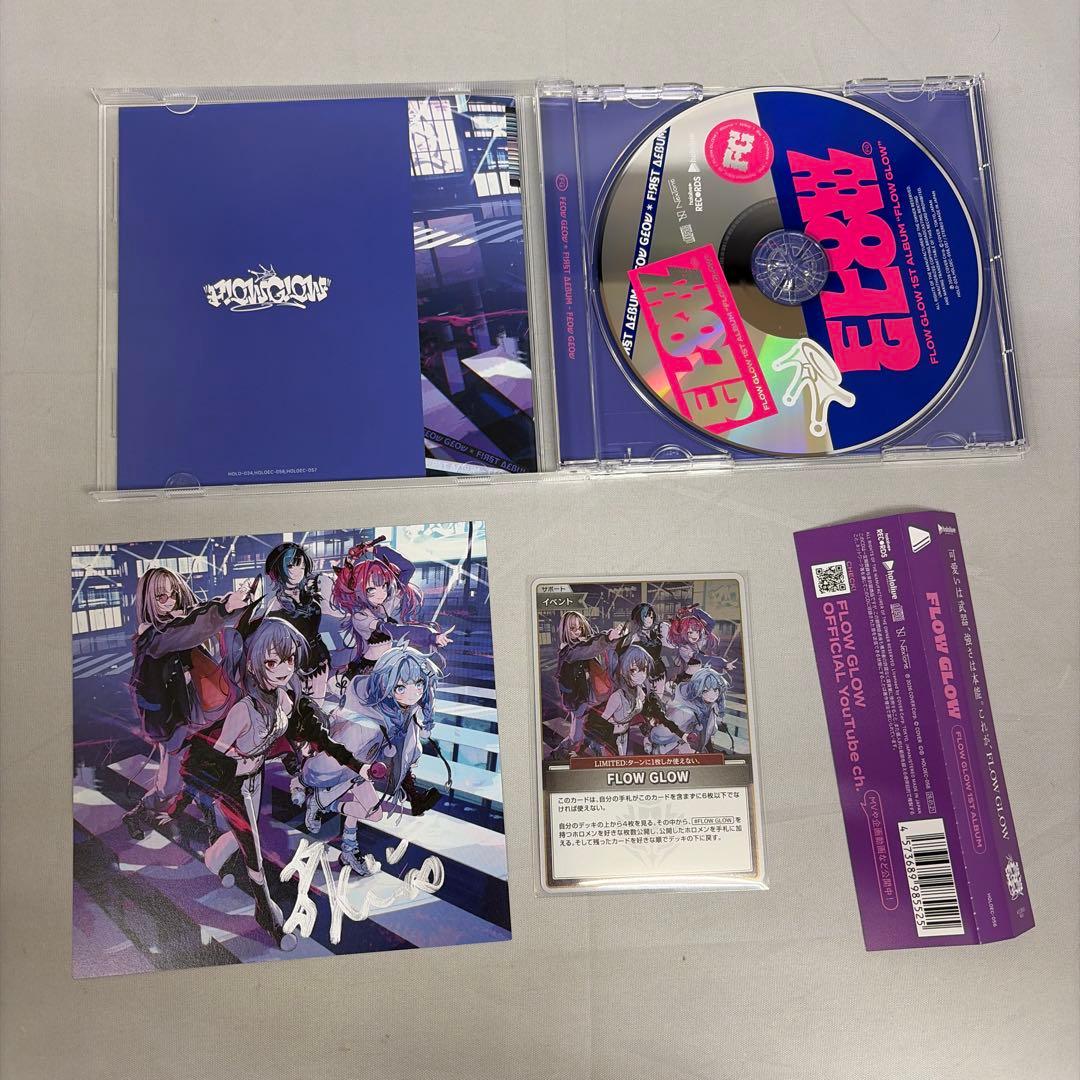 綺々羅々ヴィヴィ　直筆サイン　FLOWGLOW 1st アルバム EC数量限定