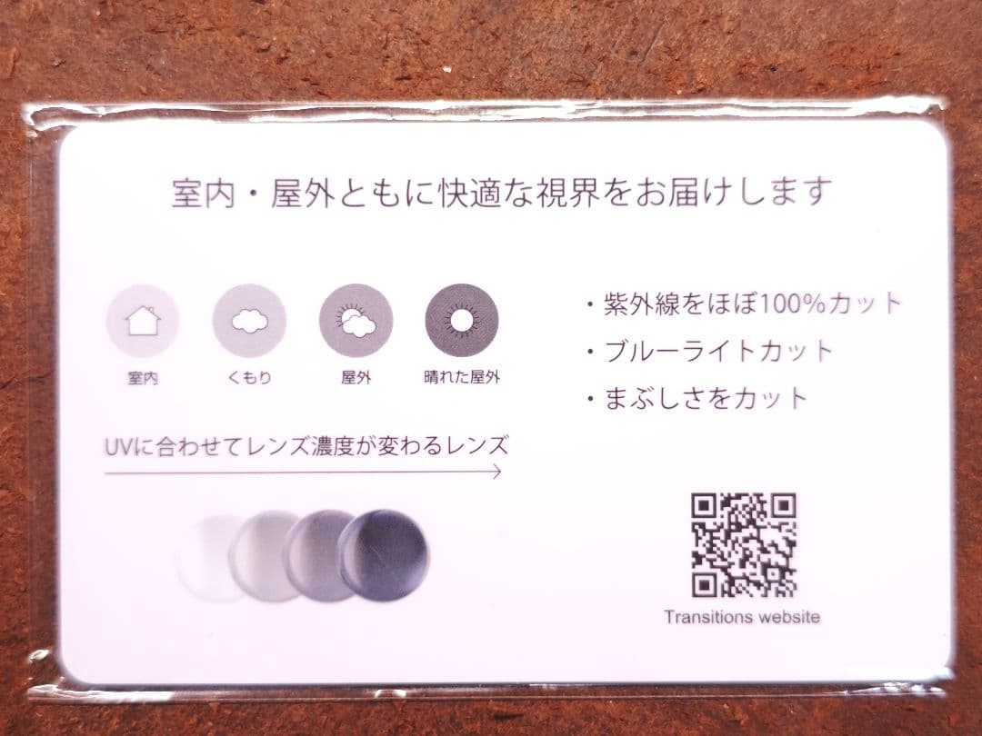 定価約18万円　ドメスティックインターナショナル　調光・偏光レンズ