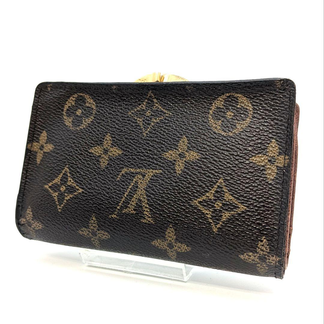 ルイヴィトン モノグラム ビエ ヴィエノワ がま口 二つ折り財布 C13