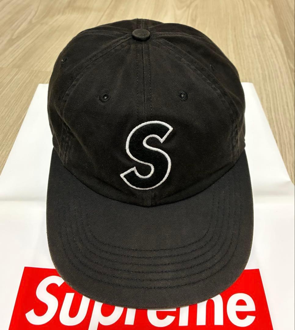 24H以内発送 完売品 希少 黒 Felt S Logo 6-Panel Cap