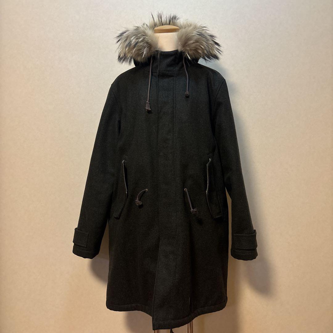 Paul Smith ポールスミス　カシミヤ混　ウールモッズコート　Lサイズ美品