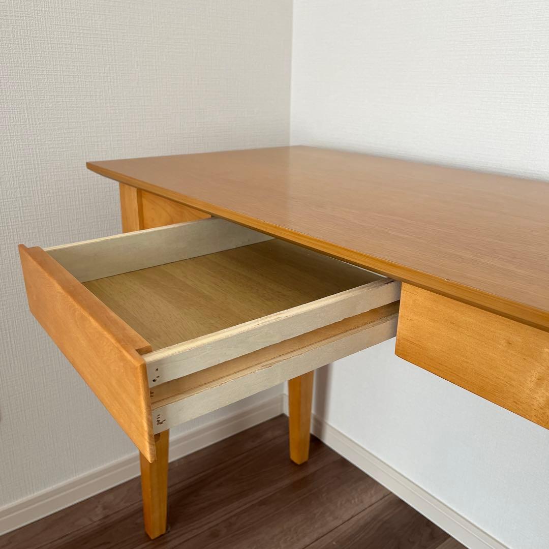 【PEACEさま専用】ニトリ　天然木　スリムデスク　幅90cm