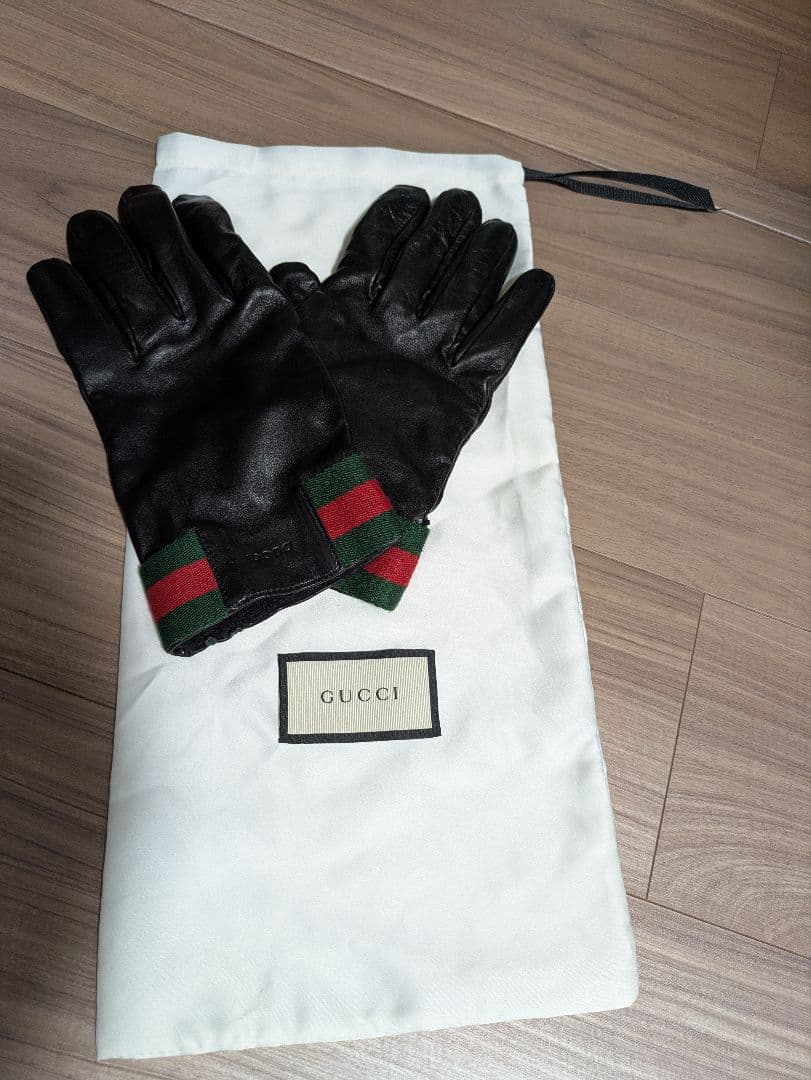 GUCCI レザーグローブ