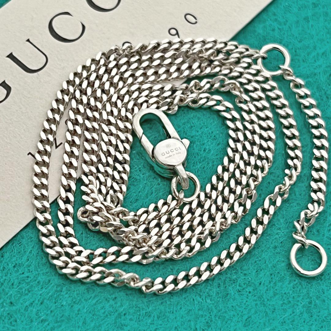 美品　GUCCI 2ミリ　喜平チェーンネックレス