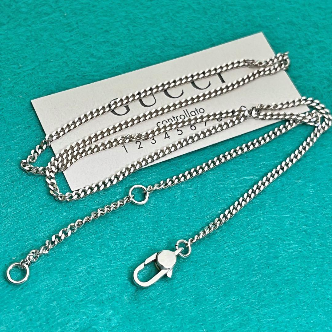 美品　GUCCI 2ミリ　喜平チェーンネックレス