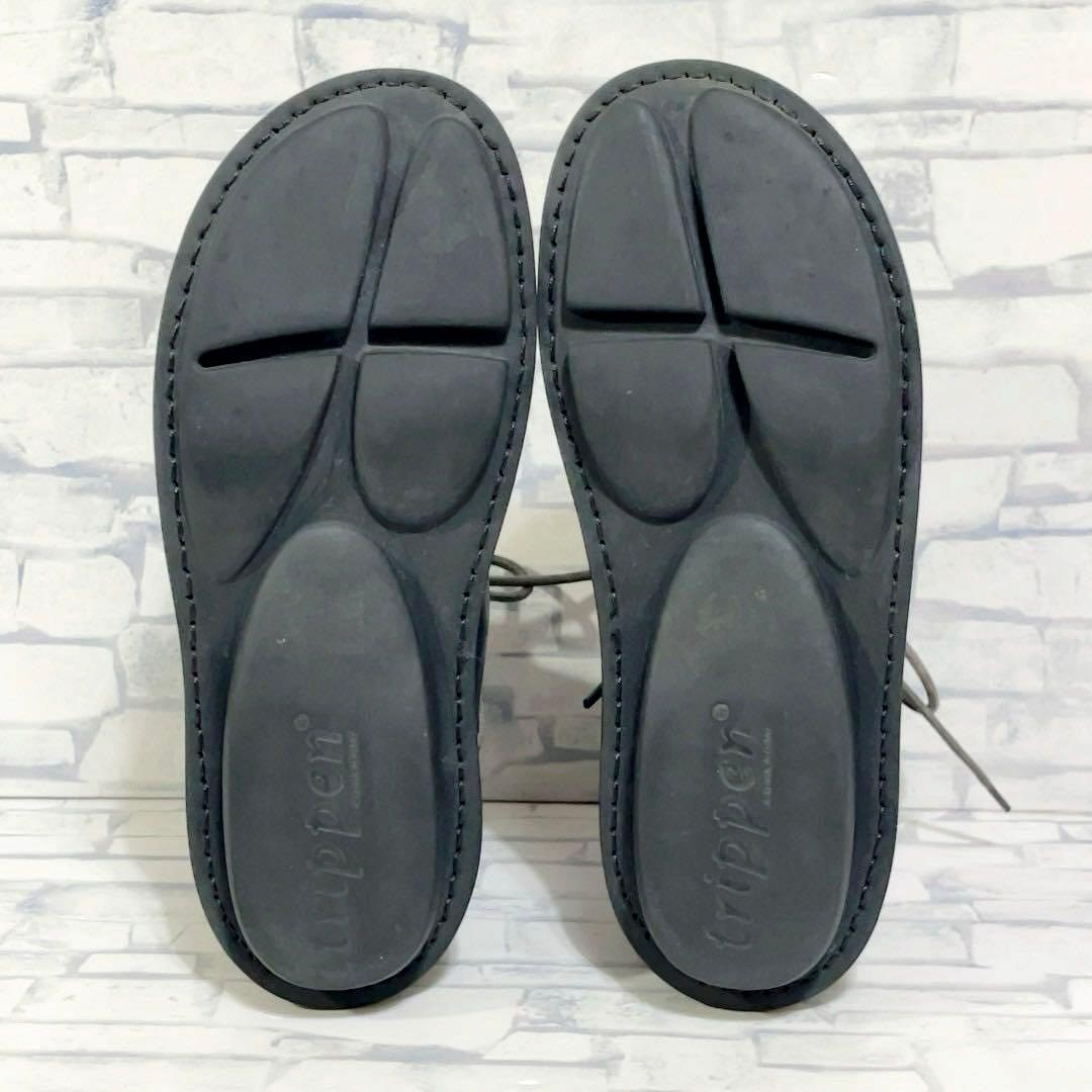 trippen NOMAD レザー レースアップ ショートブーツ 35
