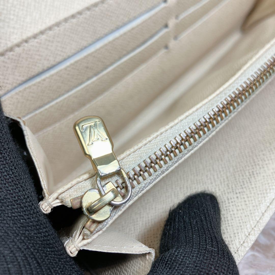 正規品 ルイヴィトン ダミエ アズール ポルトフォイユ サラ 長財布 折り財布