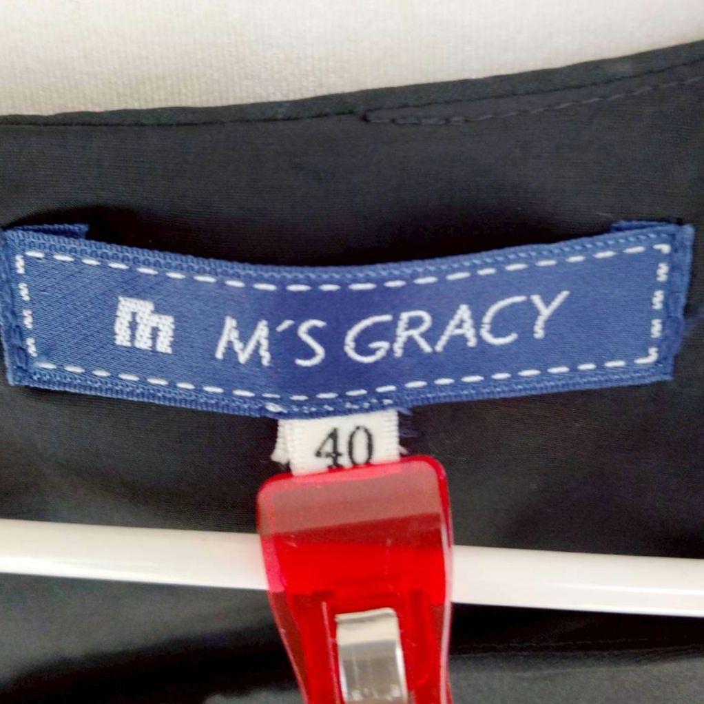 ＊M'S GRACY エムズグレイシー＊ サイズ40 ワンピース 半袖 ひざ丈