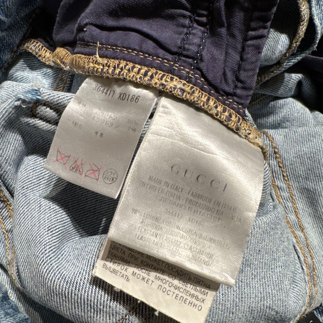 Gucci グッチ　デニムパンツ　ジーンズ　Gパン　イタリア製　38