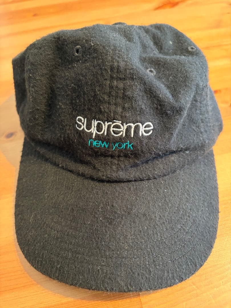 supreme ブラック　キャップ