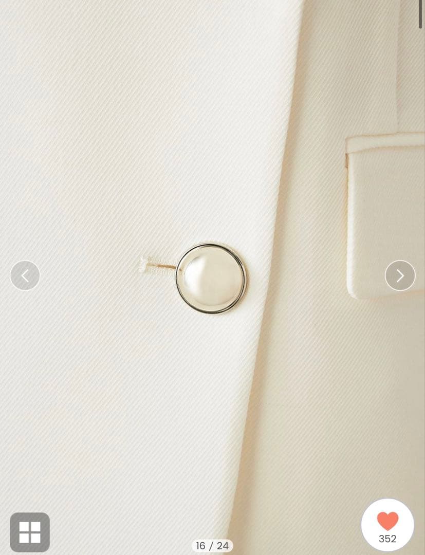 snidel Sustainableダブルブレストジャケット
