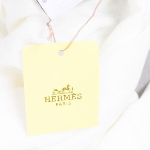 ◇未使用保管品 HERMES タオル地 Tシャツ 白 Mサイズ