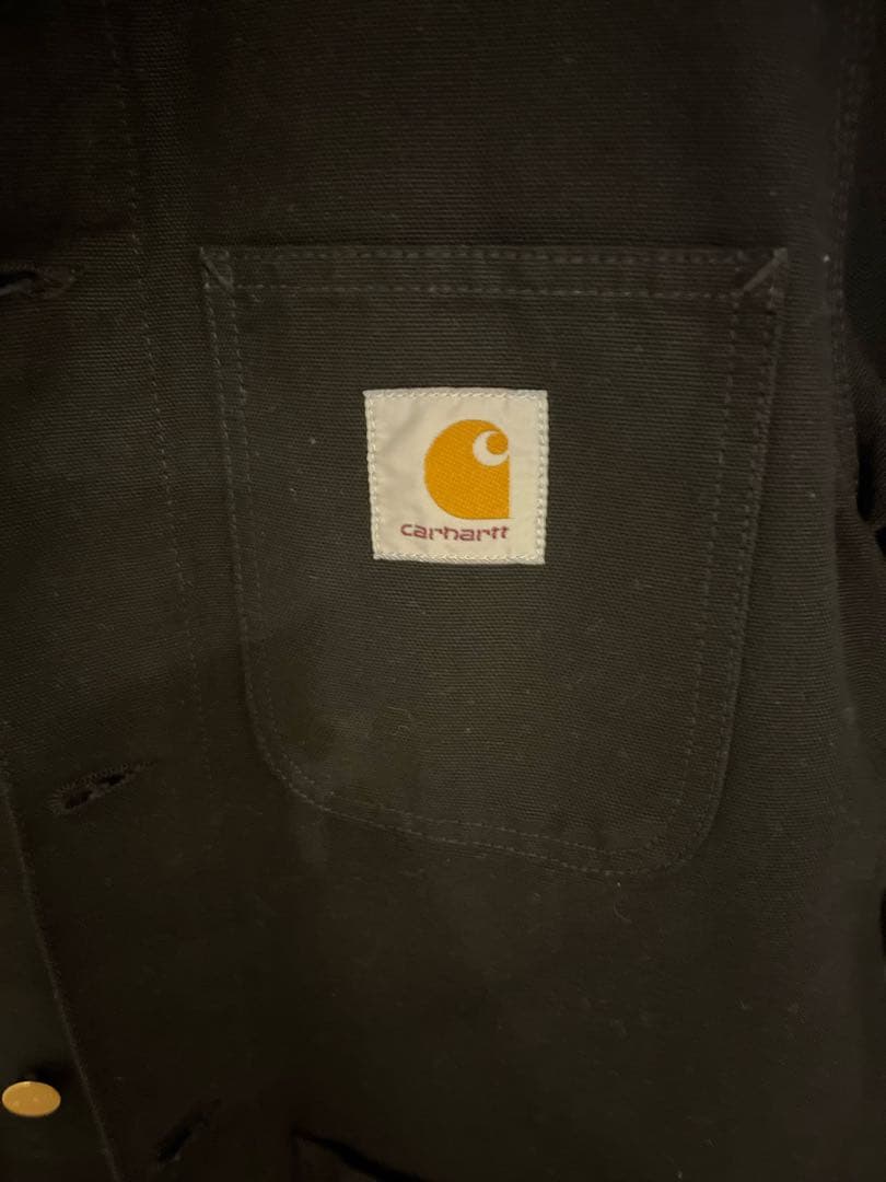 Carhartt 襟ダック地ジャケット ブラック swag