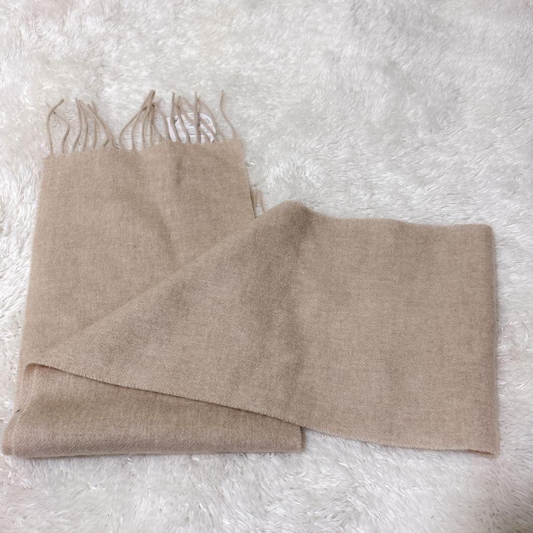 【新品・未使用】LANVIN ランバン カシミヤ100% マフラー アイボリー