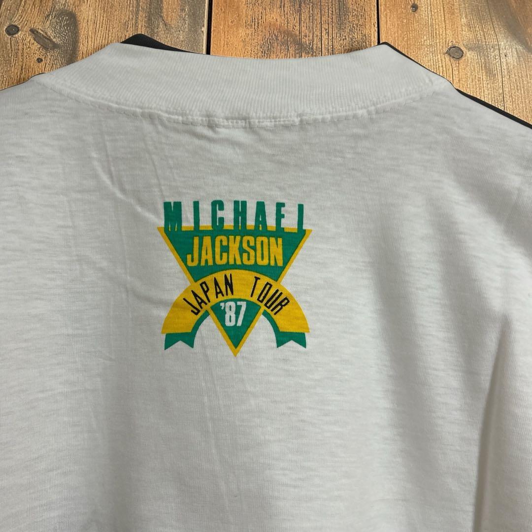 JAPAN TOUR '87マイケルジャクソン Tシャツ ホワイト