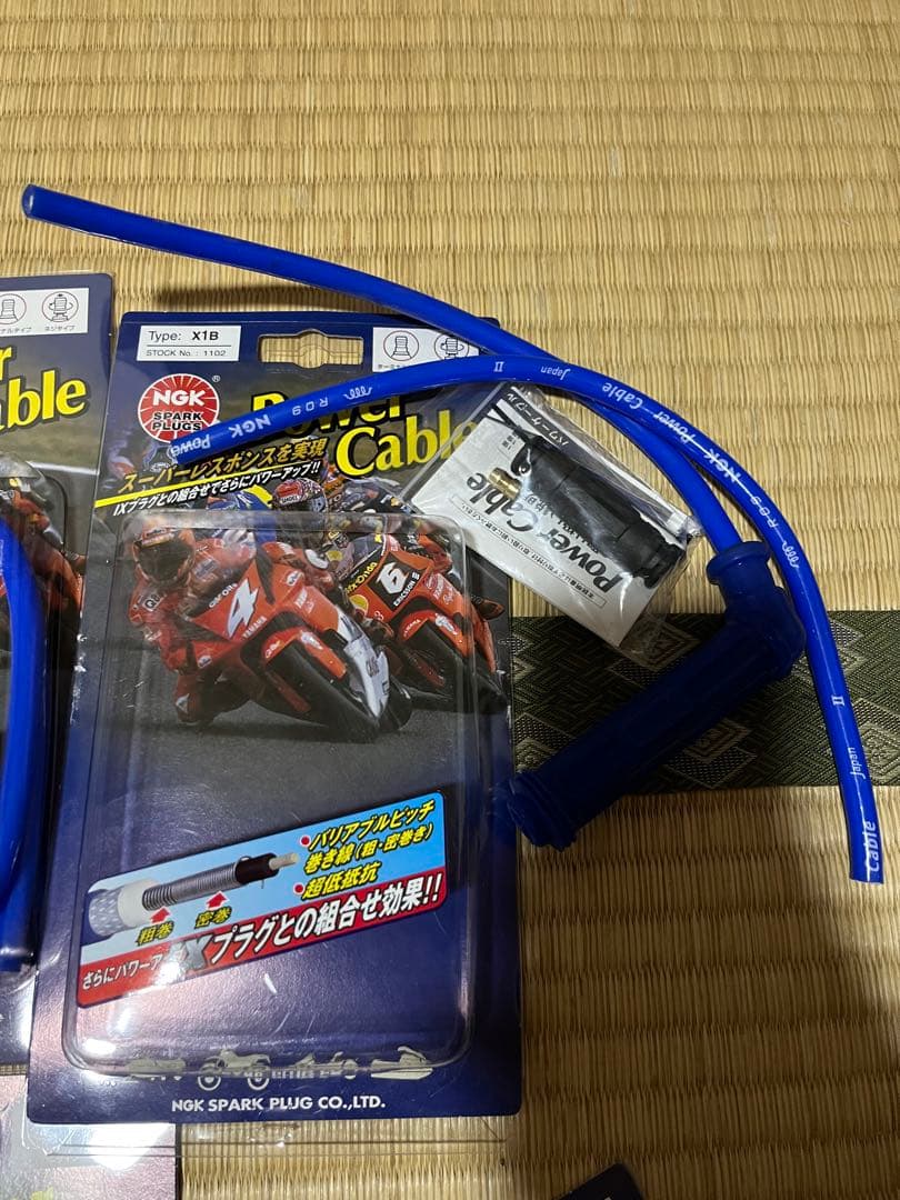 power cable X1B パワーケーブル　NGK ４本