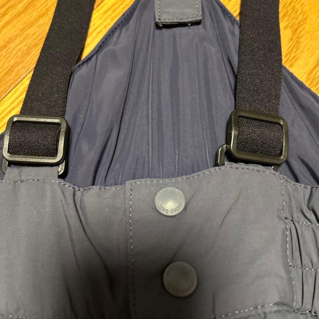 美品☆mont-bell 子供用スキーウェア 130 グレー　スノーズボン