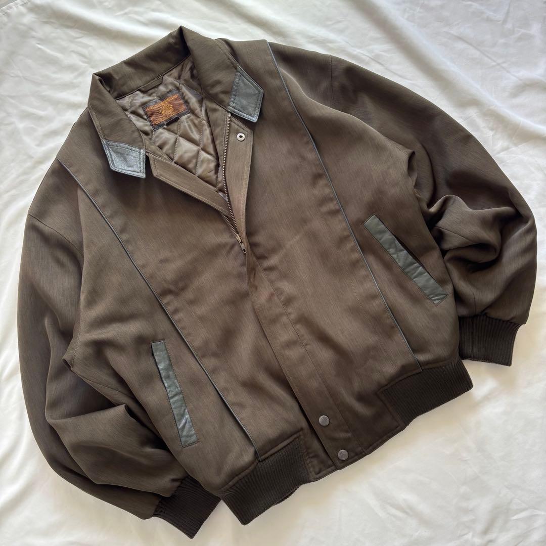 00’s vintage 短丈ブルゾン ブラウン 中綿 アメカジ シティーボーイ