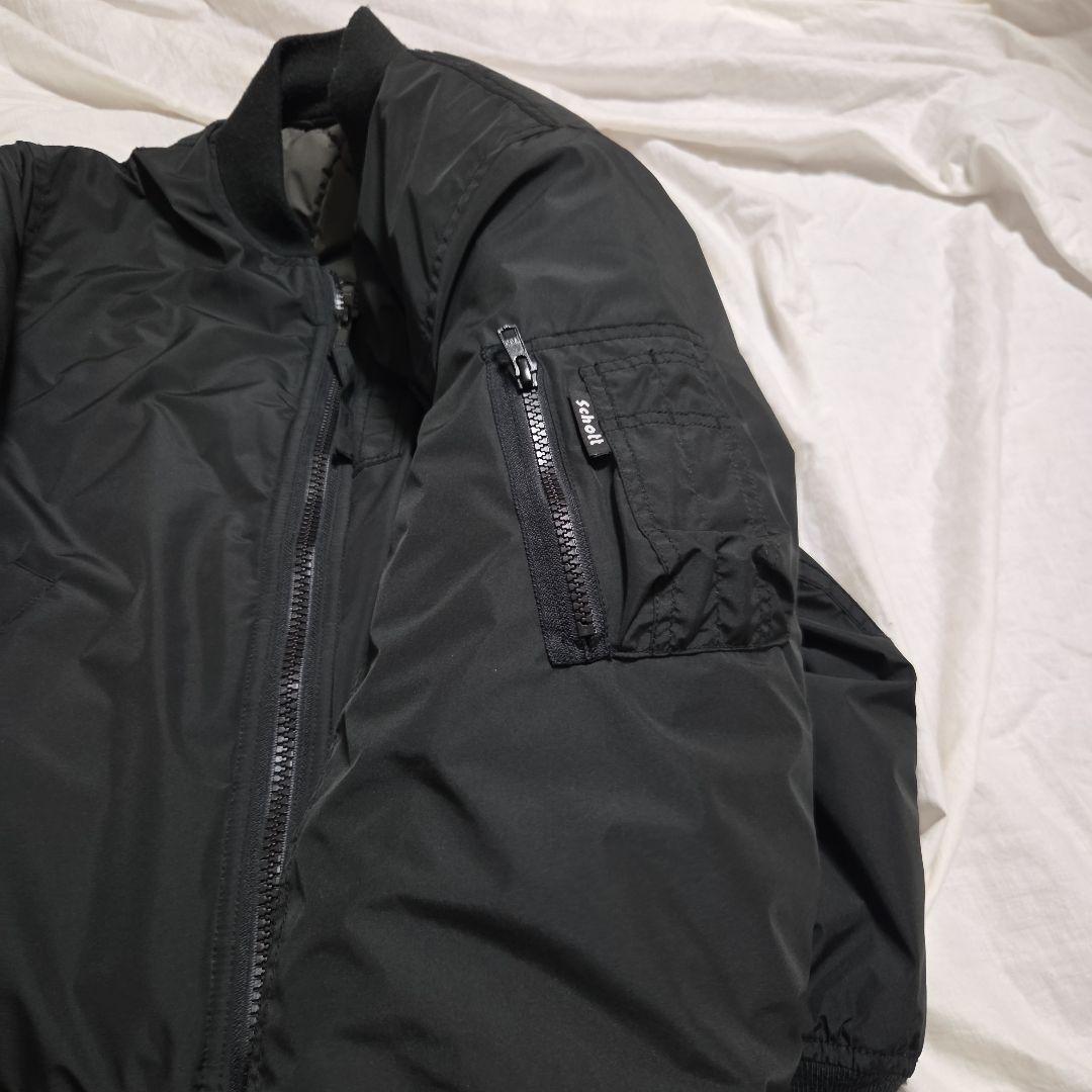 Schott リバーシブル MA-1 XL相当 キルティング バタフライZIP
