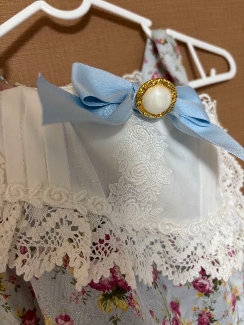 ツ*ナ様 BABY, 花柄 JSK サックス ローズ レース リボン ロリィタ