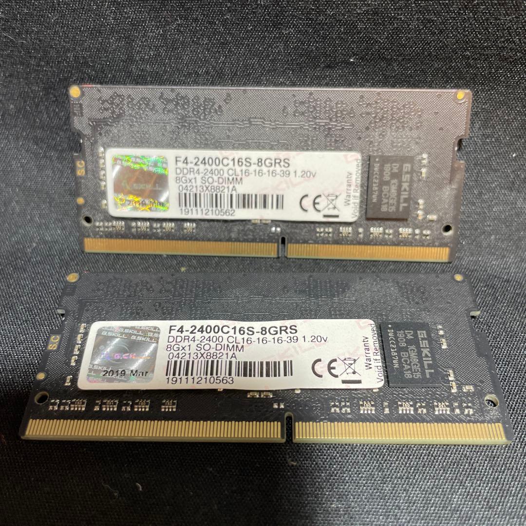 メモリー G.SKILL Ripjaws DDR4 SODIMM 16GB (2x8GB)