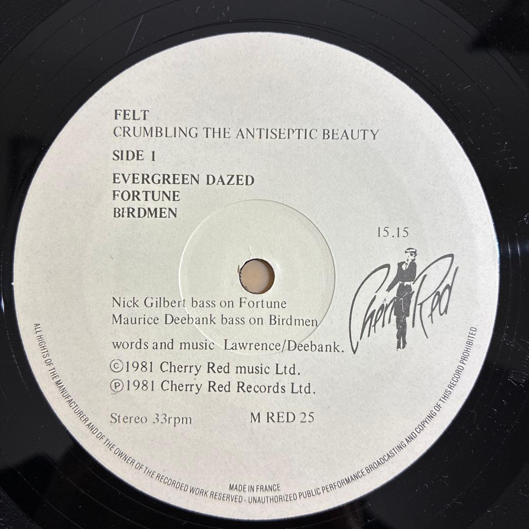 FELT 輸入12inchレコード　M RED25 1981
