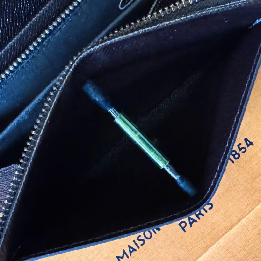 LOUIS VUITTON ダミエ エベヌ ポルトモネ トレゾール 外観極美品