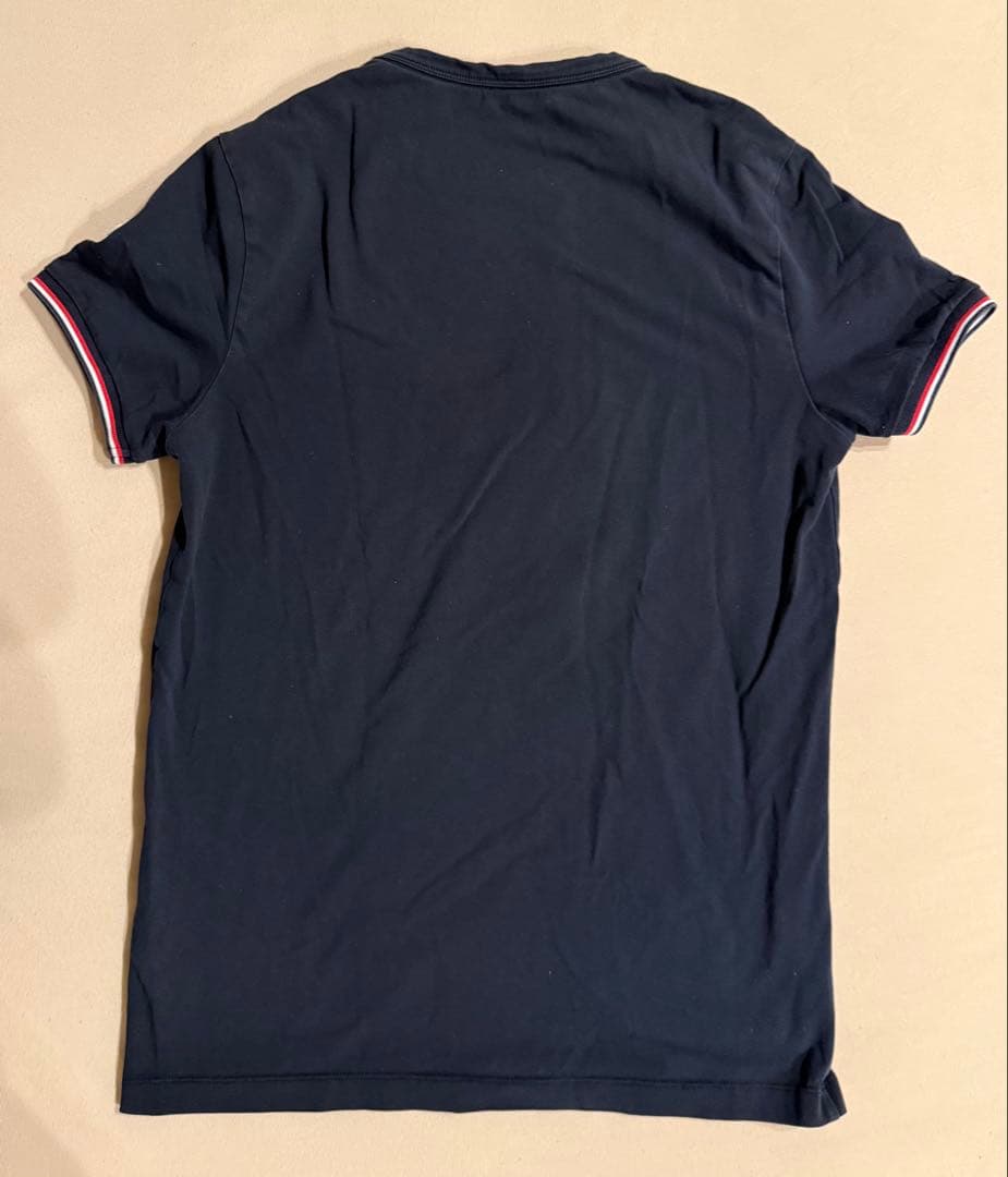 n*o様 MONCLER ネイビー スリムフィット Tシャツ