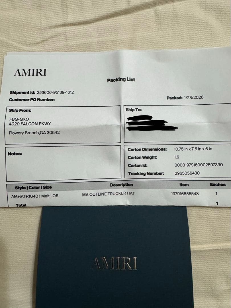 AMIRI キャップ 「新品未使用」