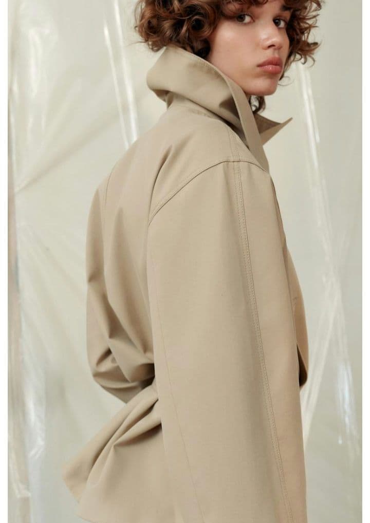 完売品 ZARA ショートトレンチコート XS-S ライトゴールデンブラウン