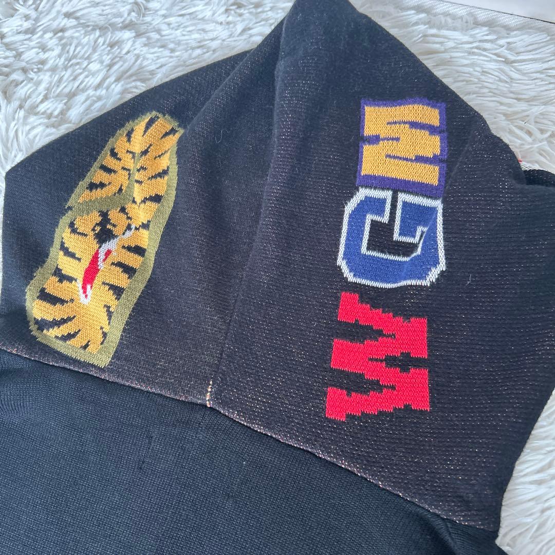 美品　エイプA BATHING APE シャーク カーディガン タイガー 黒