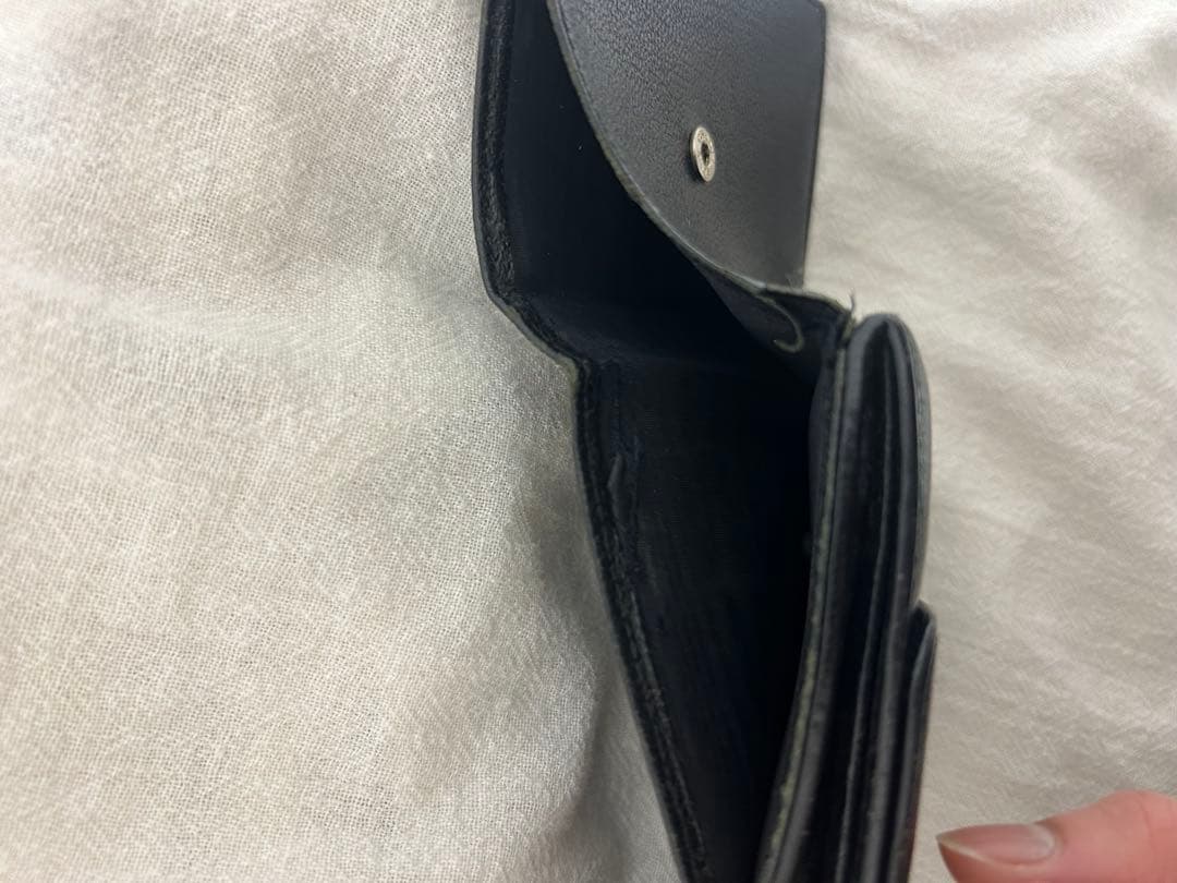 CHANEL ブラック 三つ折り財布　　ひ商品