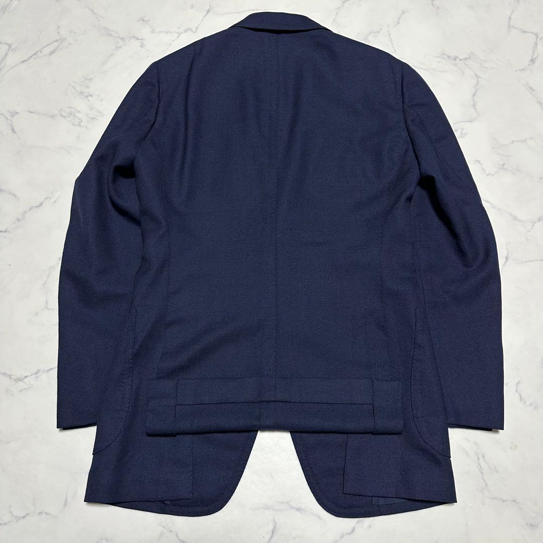 未使用級美品　トゥモローランド　カノニコ生地　ネイビージャケット　紺　サイズ44