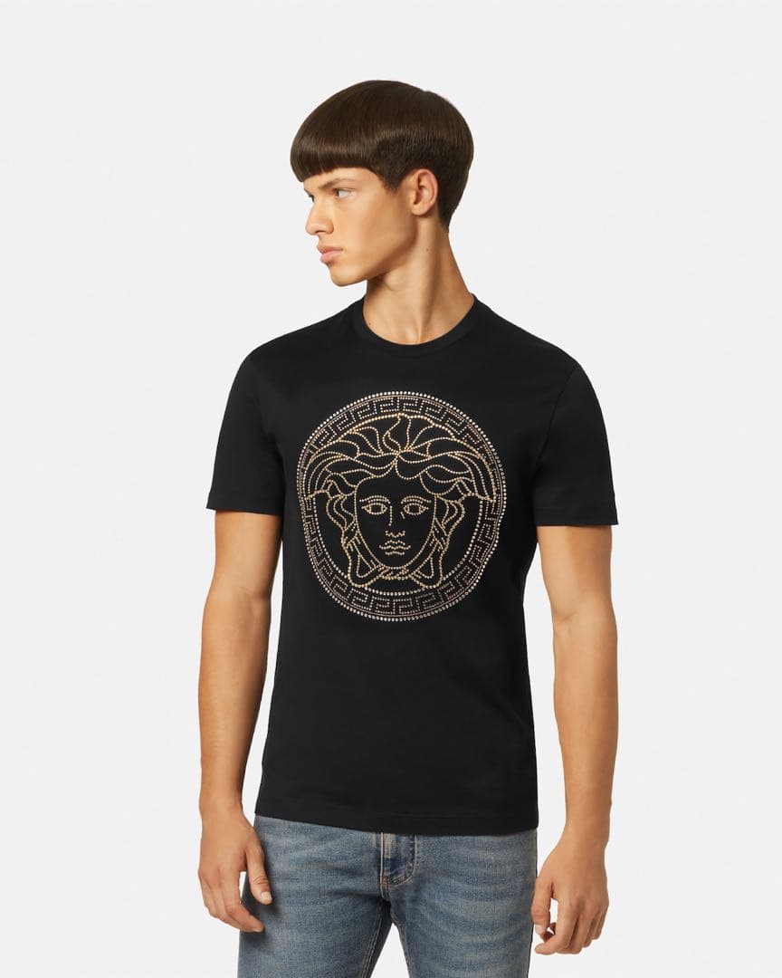新作⭐︎VERSACE ラインストーンTシャツ
