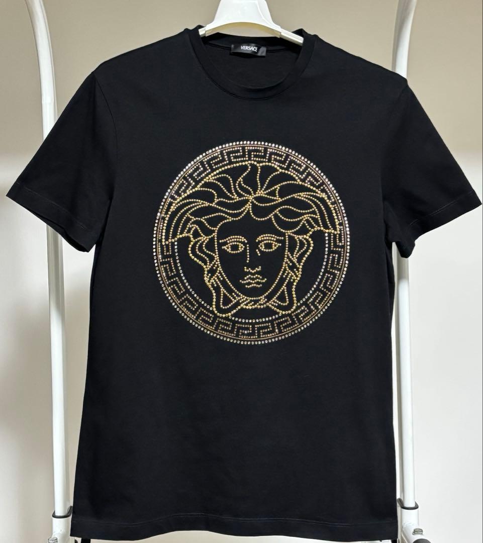 新作⭐︎VERSACE ラインストーンTシャツ