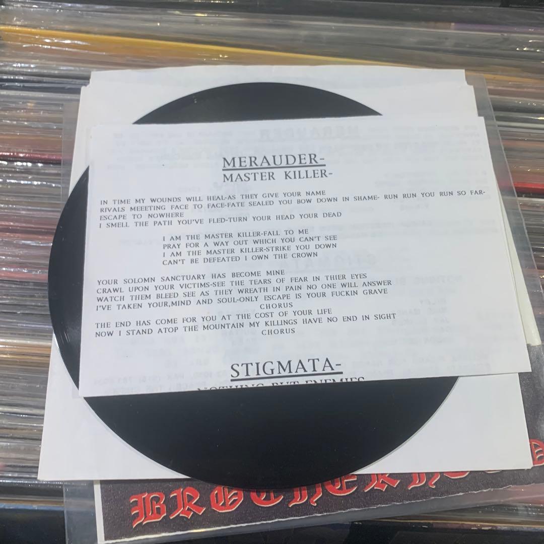 Merauder Stigmata split 7” レコード