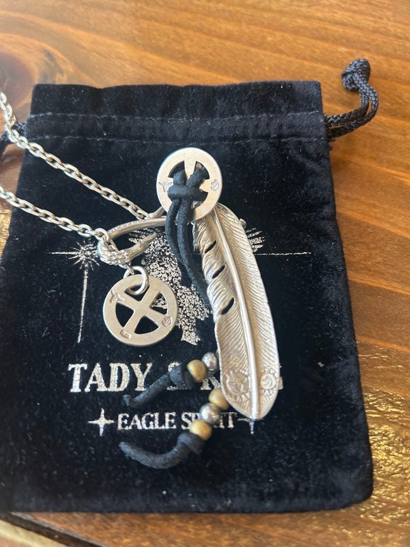 最終値下げ　美品　タディ&キング　銀爪フェザーLLGP ネックレスセット