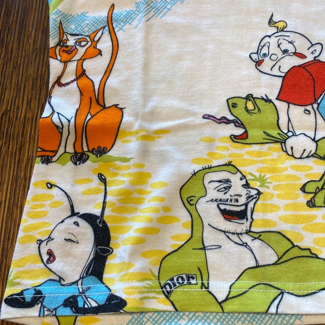 クリスチャンディオール　ジョンガリアーノ　レア　Tシャツ　アニメプリント　F42