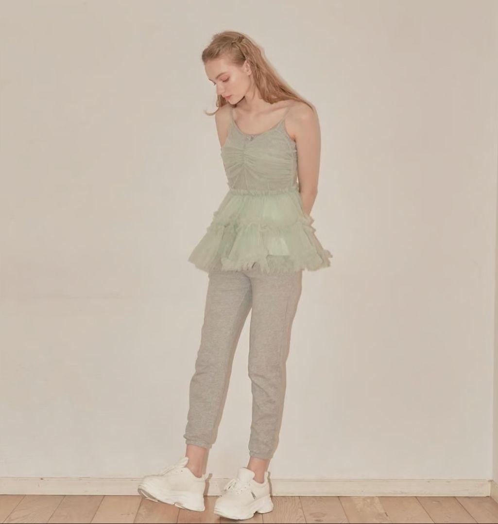 トップス Ballerina\" fairy tulle peplum tops