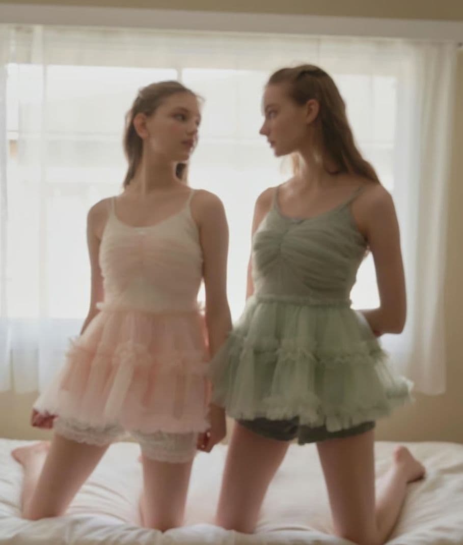トップス Ballerina\" fairy tulle peplum tops