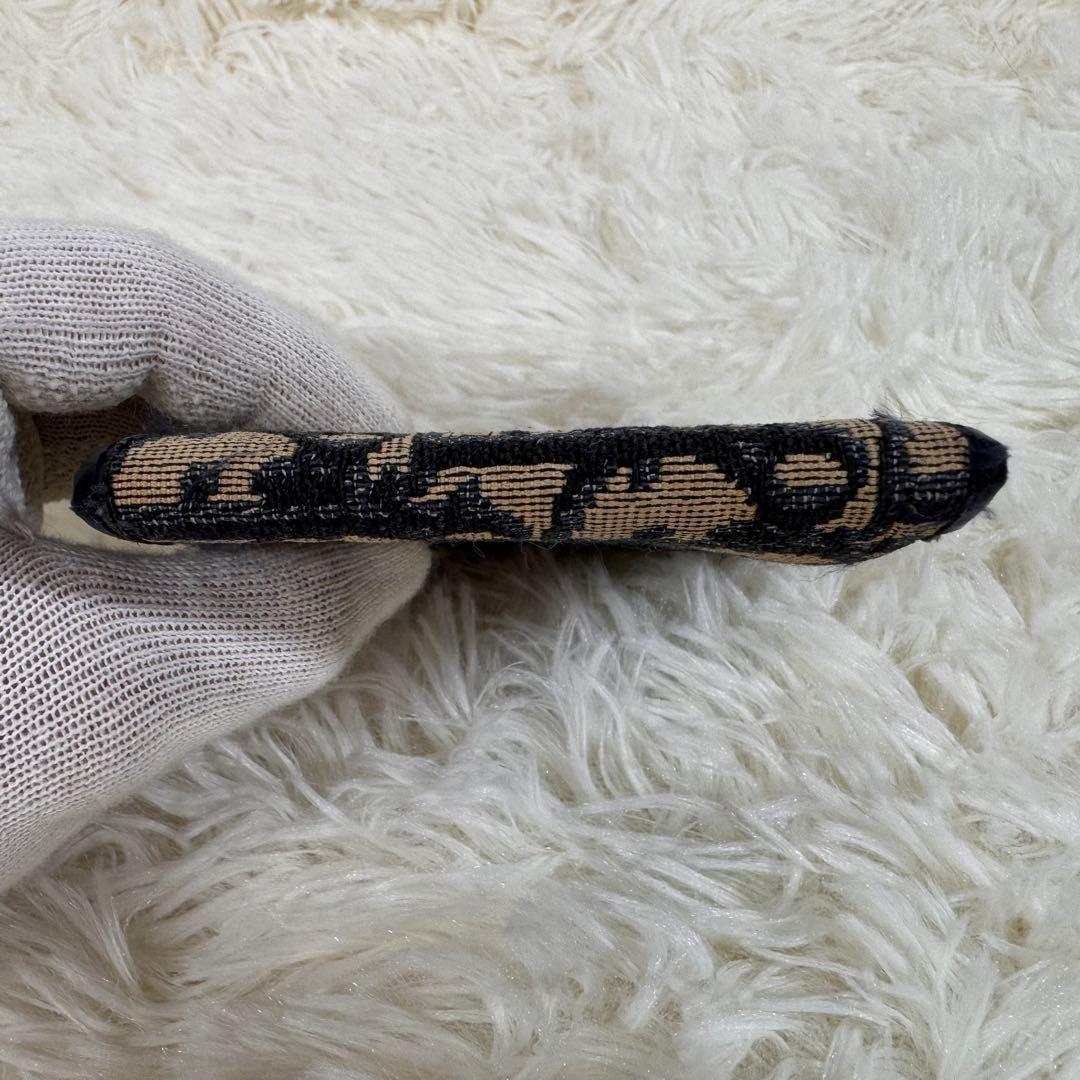 Dior ディオール　折財布　キャンバス　レザー　トロッター　オブリーク　刺繍