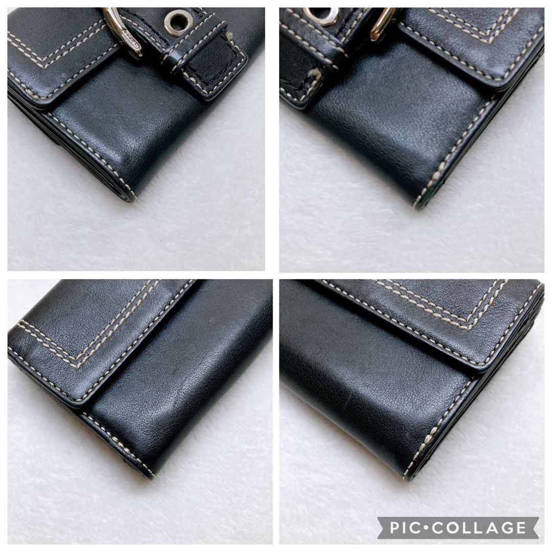 小物 Coach Compact Wallet Soho Black y2k Rare