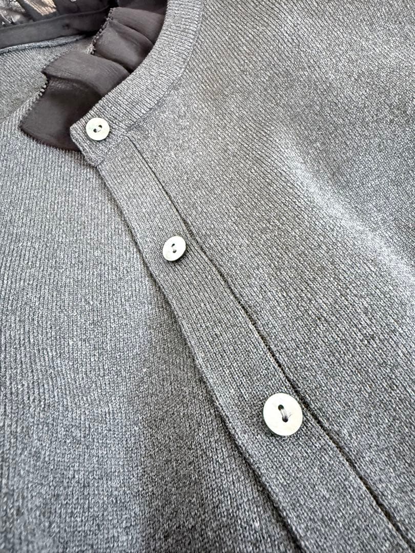 UNITED ARROWS ユナイテッドアローズ フリル着脱 カーディガン