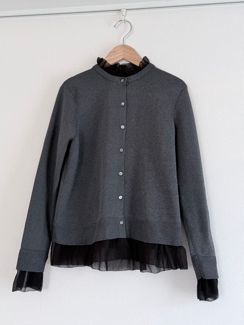 UNITED ARROWS ユナイテッドアローズ フリル着脱 カーディガン