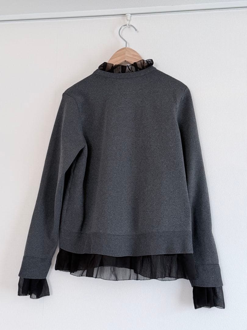 UNITED ARROWS ユナイテッドアローズ フリル着脱 カーディガン