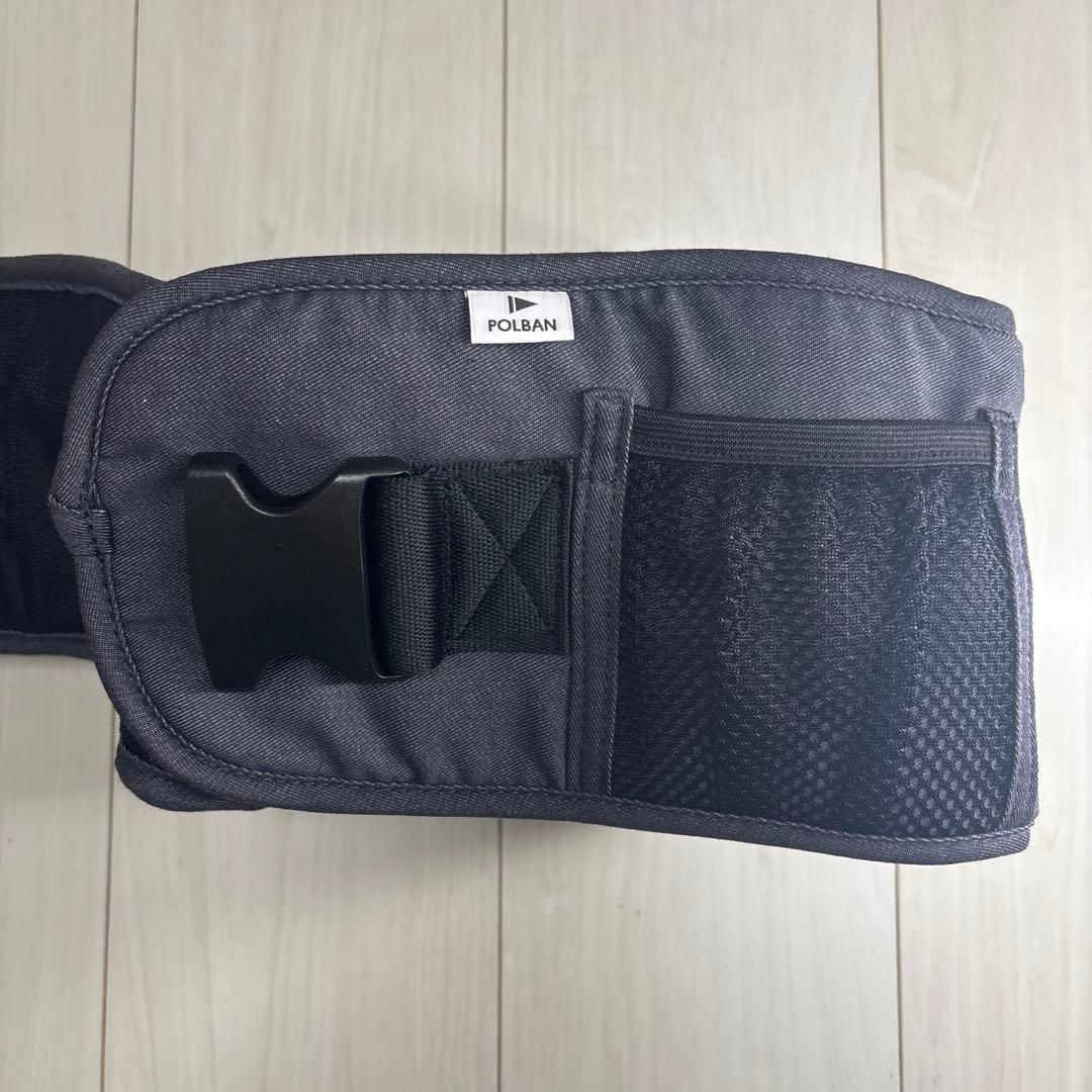 POLBAN BASIC ヒップシート シングルショルダーベルト セット グレー
