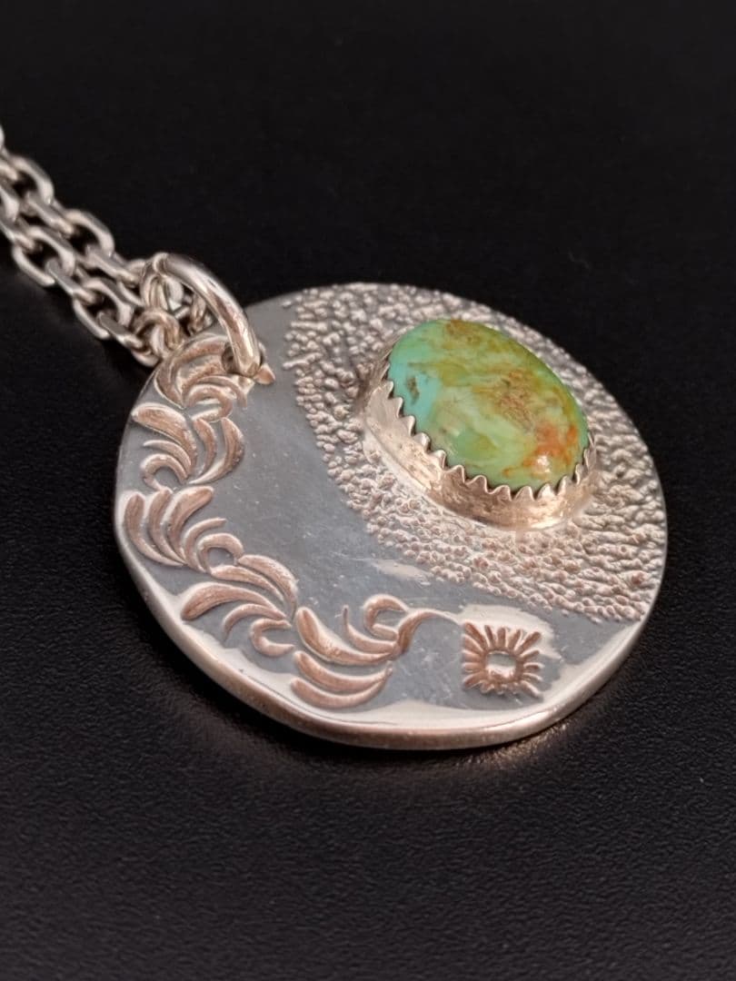 アリゾナフリーダム ネックレス silver925 ターコイズ 唐草アクセサリー
