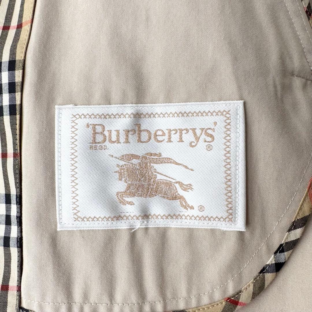 Burberrys トレンチコート 金ボタン エンブレム刺繍 ベルト付 M相当