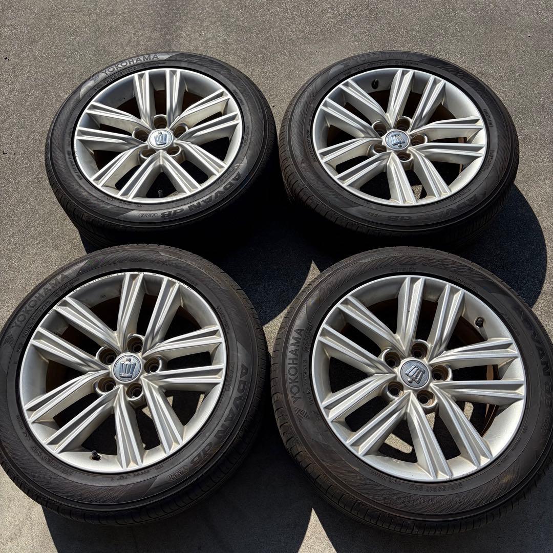 送料無料 4本セット 6mm 215/55R17 インチ タイヤホイールセット