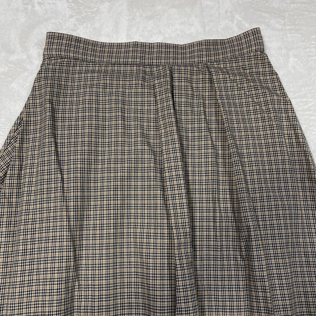 美品 Pal'las Palace チェック柄 変形 日本製 ロングスカート